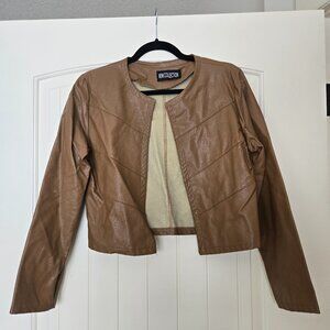 Brown Leather Coat